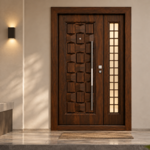 Geometric Luxe Wooden Door